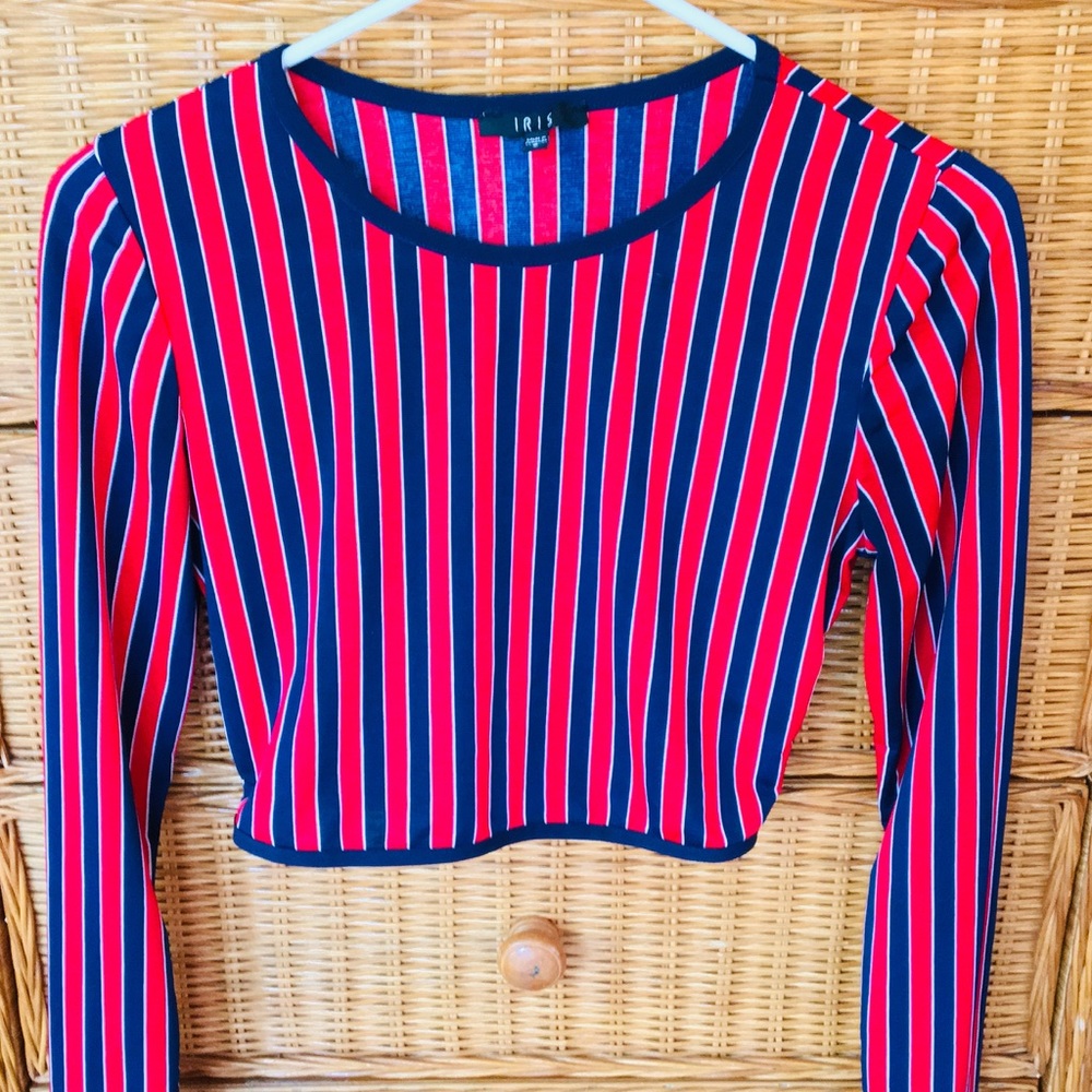 Iris crop blouse